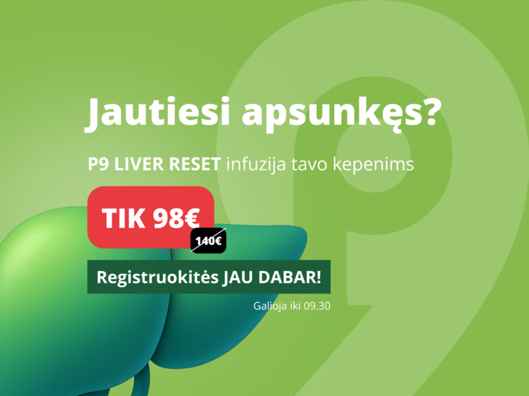 Kepenų atstatymo intraveninė terapija Liver Reset